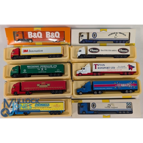 125 - Lledo Promotional Pro Movers Models Various Articulated Lorries B & Q, Wet Midlands Police, RDP Publ... 