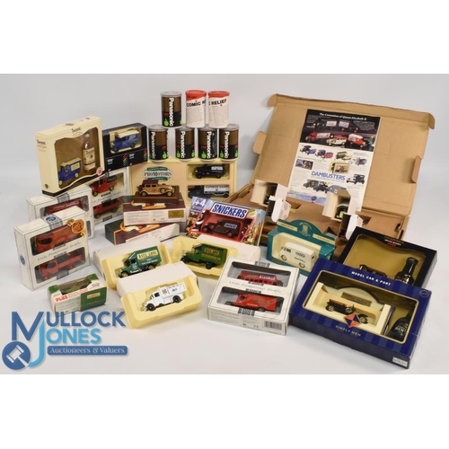 144 - Mixed Selection of Diecast Models Whiskey issued Teachers, Cockburn's Port, Bin 27 Port, Snickers wi... 