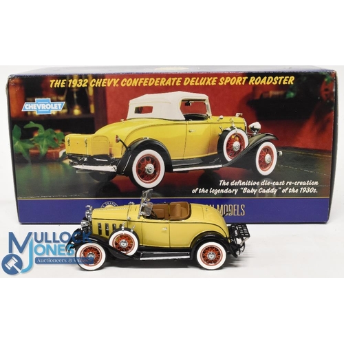 149 - Franklin Mint 1:24 Scale Cars, 1932 Chevrolet Confederate Sports Roadster - with documents boxed (1)... 