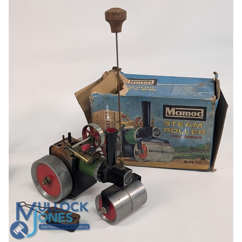 155 - Vintage Mamod SR1A Steam Roller, in used condition with part box, missing its driving wire spring, b... 