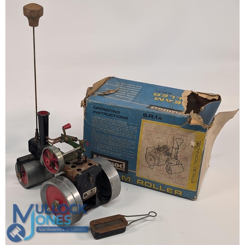 155 - Vintage Mamod SR1A Steam Roller, in used condition with part box, missing its driving wire spring, b... 