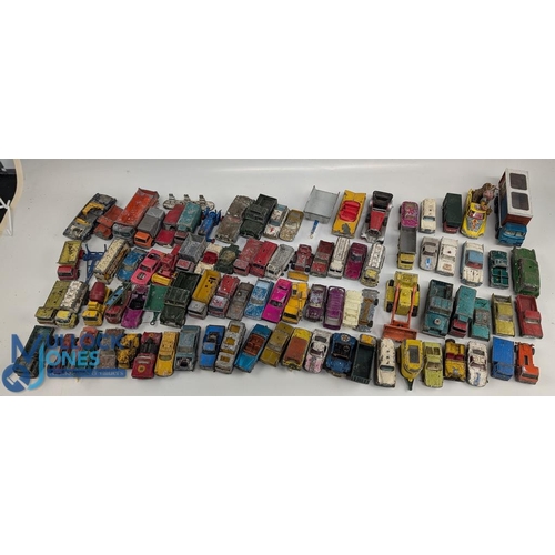 166 - Play worn Diecast Toys, Corgi, Lesney Matchbox, Husky: all in need of restoration/cleaning with bett... 