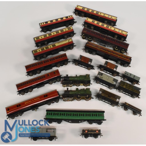 179 - Hornby Dublo Metal Railway Coaches and Rolling Stock together with 2 metal kit made Steam Locomotive... 