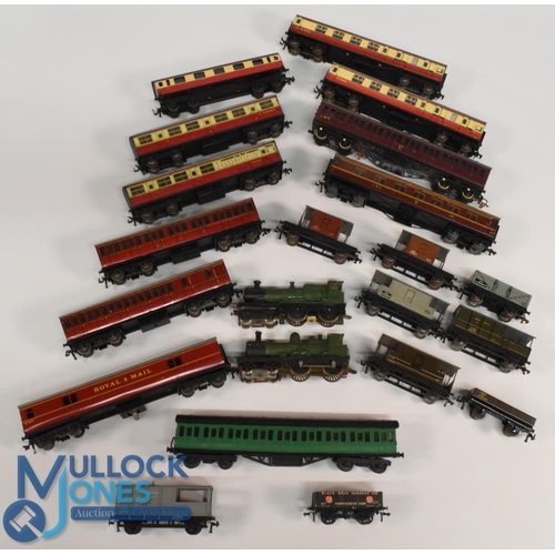 179 - Hornby Dublo Metal Railway Coaches and Rolling Stock together with 2 metal kit made Steam Locomotive... 