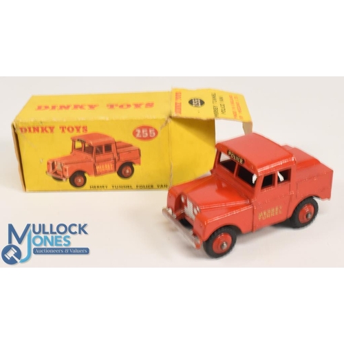 195 - Dinky Toys No 255 Mersey Tunnel Police Van Red with Red hubs Good clean example in original box