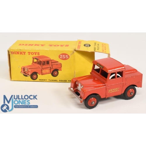 195 - Dinky Toys No 255 Mersey Tunnel Police Van Red with Red hubs Good clean example in original box