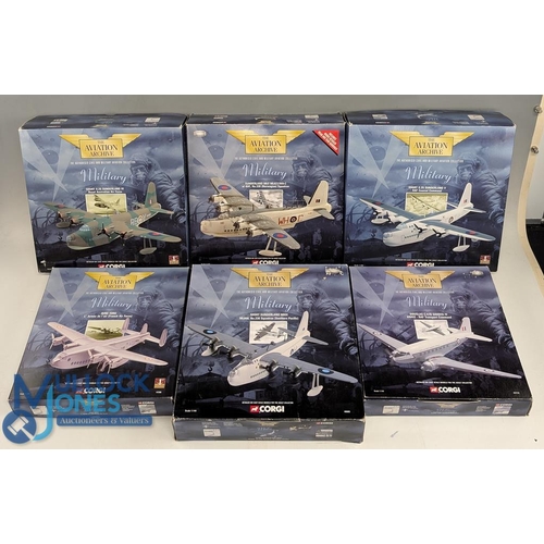 22 - Corgi Aviation Archive Military 1:144 scale 47206 Avro York French Air Force, 48805 Short Sunderland... 