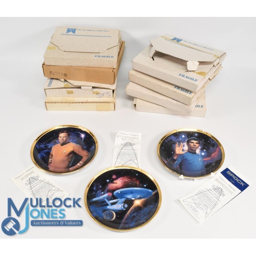 222 - Star Trek Ceramic Picture Plates All boxed examples issued by the Hamilton Collection 11 in total (b... 