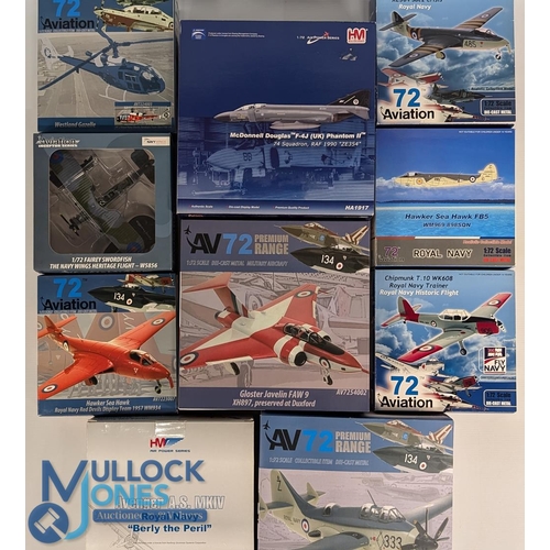 25 - Mixed Selection of 1:72 Model Planes to include Hobbymaster HA1917 McDonnell Douglas F-4J, HA1203 Av... 