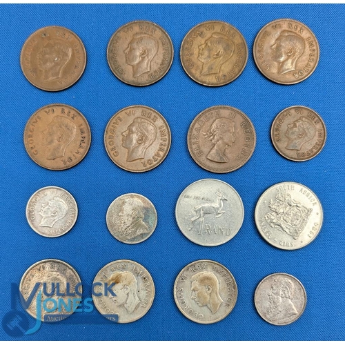 272 - South African Coinage to consist of 2 Shillings 1937, 1940, 1942, Shillings 1892, 1896, 1941, penny ... 