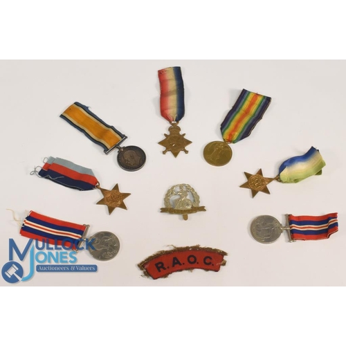 282 - WW1 Medals 1914/15 Star Trio to 1614 Pte A Piper Suffolk Regt with original ribbons together with WW... 