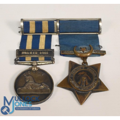 283 - Victorian Military Medals Egypt Campaign to 2271 Pte J Facey 20th Hussars, No date Egypt with Suakin... 