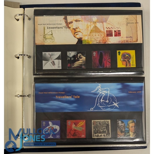 286 - GB 1999/2000 RM Album with Millennium Collection of Stamps and Covers - Complete run of the Millenni... 