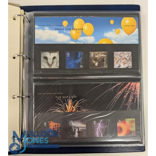 286 - GB 1999/2000 RM Album with Millennium Collection of Stamps and Covers - Complete run of the Millenni... 