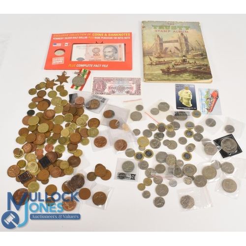 315 - Selection of British and Foreign Coins including Copper and white metal coins together with WW2 1939... 