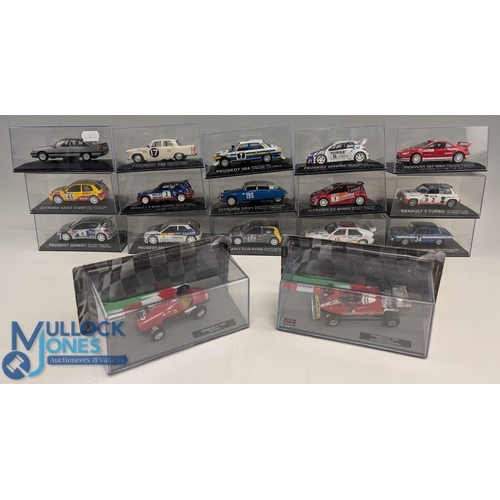 33 - Collection of Rally Cars All displayed in plastic cases featuring Peugeot, Citroen, Renault 17 in to... 