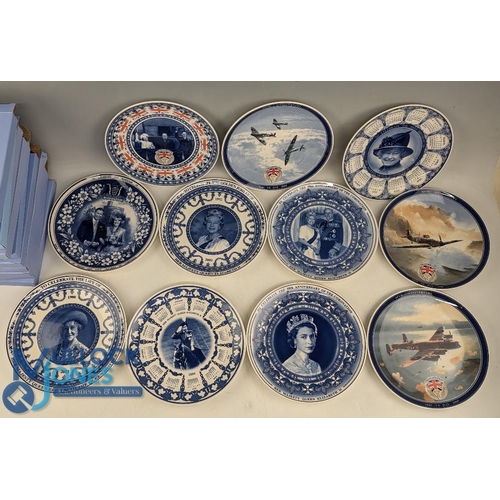 646 - Wedgwood Collectors plates: 11 boxed plates of 3x 60-year anniversary VE Day, 8 x British Royality c... 