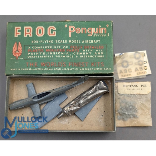 73 - Frog Penguin Series 1 Flying Models 3 kits to include 105P Mustang main body has been glued together... 