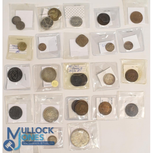 306 - Collection of Canadian Coins consisting of copper and silver examples 1861 - 1960s George V / George... 