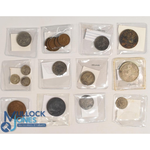 309 - Collection of South Africa Coins consisting of 1898, 1942 penny, 1897, 1894, 1950 shilling, 1943 2/6... 