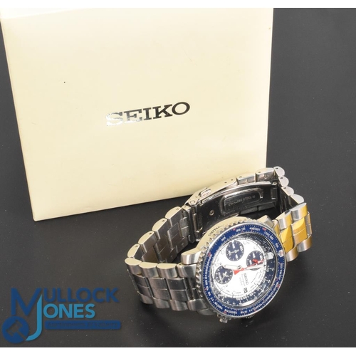 342 - Seiko Chronograph Watch Divers Watch 200M Resist, Tachymeter, Date Stainless steel numbered 492639 i... 