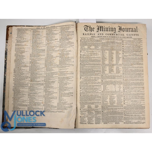 749 - The Mining Journal, Railway and Commercial Gazette - 1858 Vol. XXVIII the complete year of this week... 