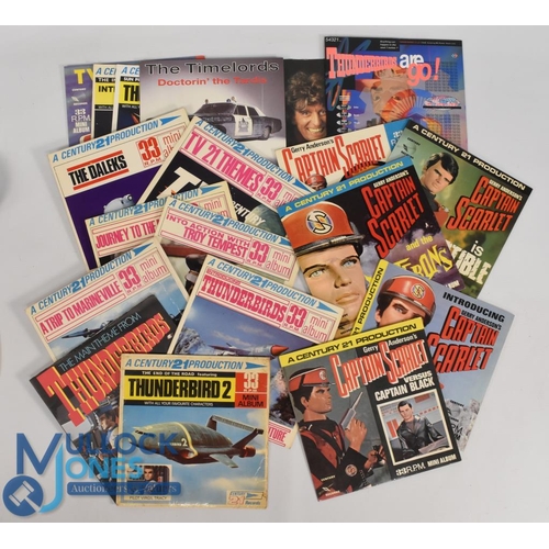 42 - Selection of Gerry Anderson Century 21 Production Records to include 5 Captain Scarlet, 2 Stingray, ... 