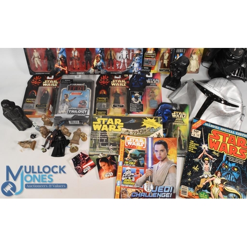 59 - Star Wars Memorabilia Consisting of figures by Kenner, Hasbro, Disney all boxed or carded together w... 