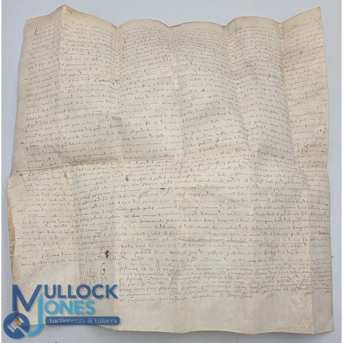 1039 - Indenture 1665 - Reign of Charles II - indenture on a single sheet of vellum being a property transa... 
