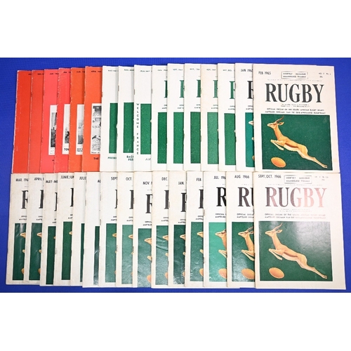 105 - 1963-66 SARB Official Monthly Rugby Magazine (31): Very good content, English & Afrikaans, great unu... 