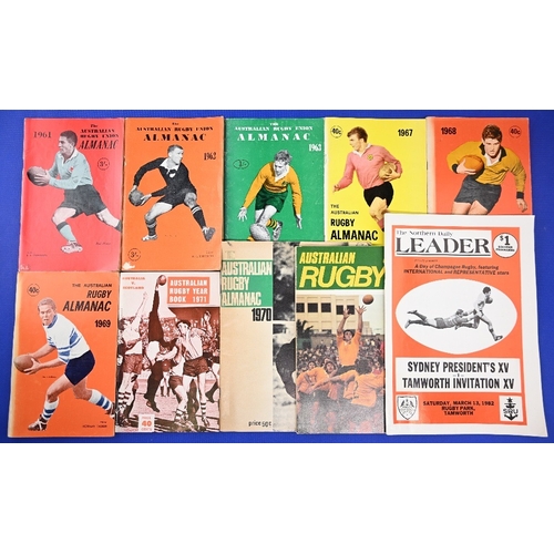 86 - 1932-82 Australian Rugby Literature Selection (20): Hard to find: NSW RU Rugby Annual 1932, then 39,... 