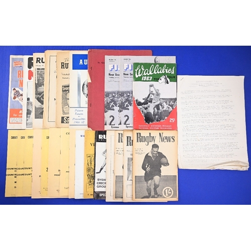 87 - 1953-82 Australian Rugby Miscellany (30): NSW v Wallabies 1953 & 1958; Australia v The Rest 1953 & 1... 