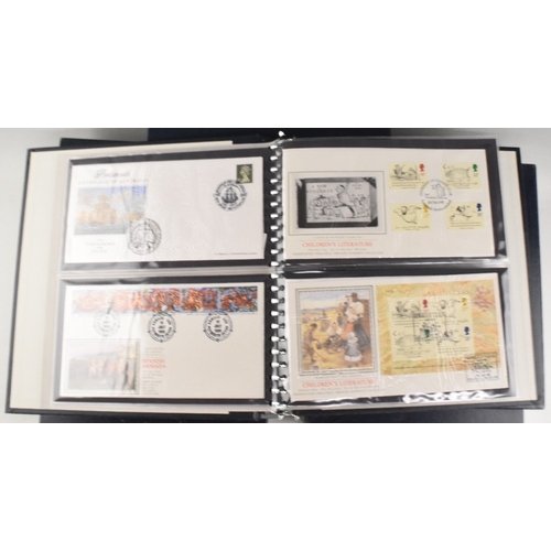 245 - Silk First Day Cover Collection British examples by Benham, Sotheby's Collection housed in 5 Albums ... 