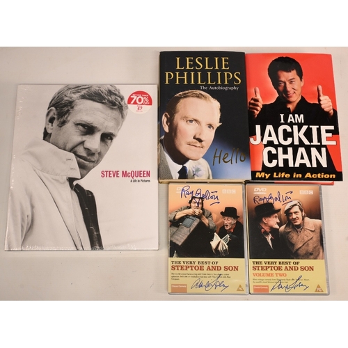 401 - Autographed Books by TV & Film to include Leslie Phillips The Autobiography Hello Comes with Theatre... 