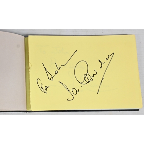 411 - Autograph Albums. Main album containing Simon O'Brian, Barry Norman, Ronald Pickup, Peter Howitt, Ka... 