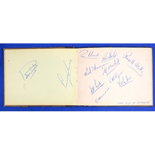 Autograph book from 1950s early 1960s with signatures of Manchester ...