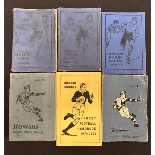 23 - 1920s-70s Rowan’s Rugby Record Annuals etc (6): The remarkably small but detailed pocket guides to t... 