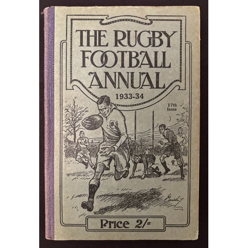 4 - 1933-4 Rugby Football Annual: Hardback 17th edition of this splendidly compact and informative yearl... 