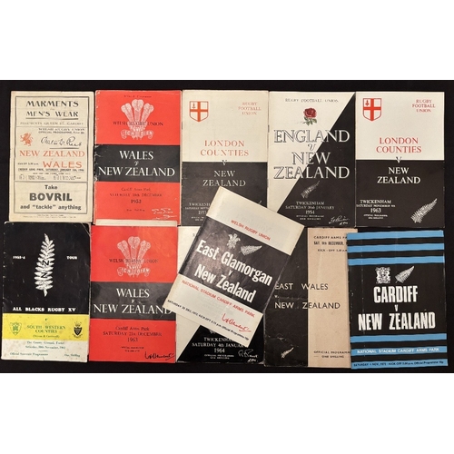 40 - 1946-1972 New Zealand in the UK Rugby Programmes (11): 46 Wales v Kiwis; 53 v Wales (last Welsh win!... 