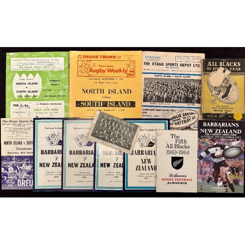 43 - 1908-1993 New Zealand Rugby Programme etc selection (12): 1935 ‘The All Blacks of Jubilee Year’ s/b ... 