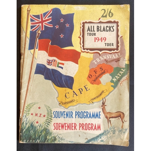 46 - 1949 SA Preview Brochure for the NZ Rugby Tour: Attractive 96pp near-A4 size with multi-colour cover... 