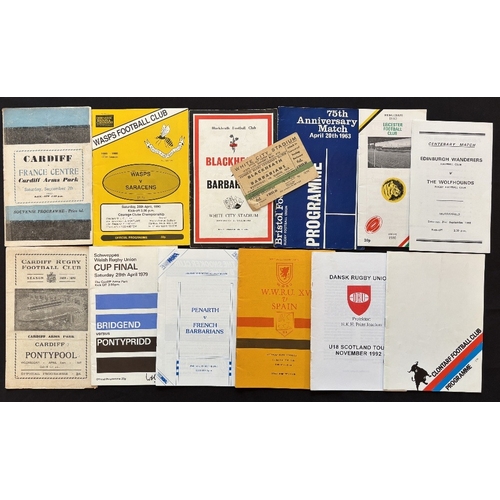 56 - 1957-92 ‘Special’ Rugby Programmes in the British Isles Selection A (12+): 1959 Blackheath v Baabaas... 