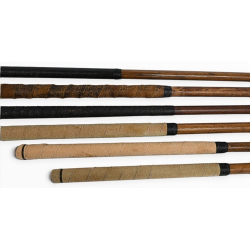 30 - 6x Various brass blade putters incl a gooseneck diamond back, wry neck x3, bent neck and a straight ... 