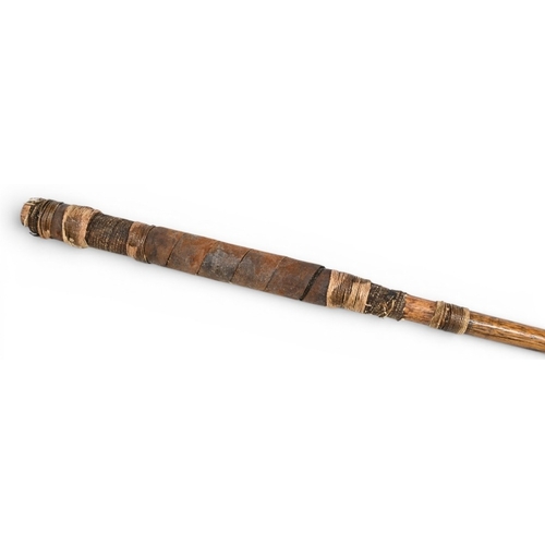 45 - G Brews of Blackheath dark stained transitional brassie with full wrap over brass sole plate with de... 