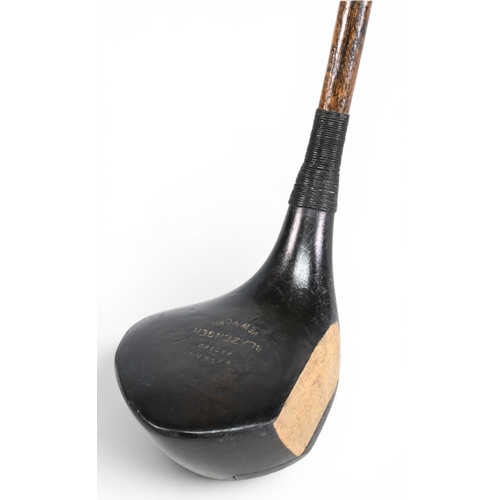 59 - Slazenger of New York Patent screw neck brassie with full wrap over sole plate – with full grip