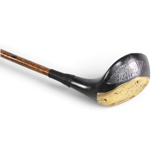 59 - Slazenger of New York Patent screw neck brassie with full wrap over sole plate – with full grip