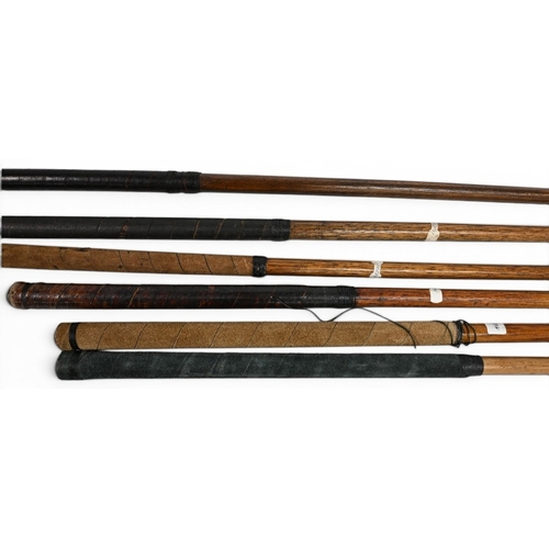 8 - 6x Assorted Golf irons mainly lofted incl Frank Johnson London key cleek mark mashie iron, C McBean ... 