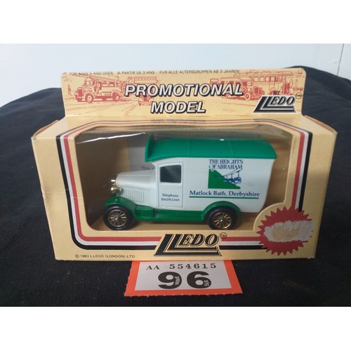 96 - LLEDO The heights of Abraham model truck