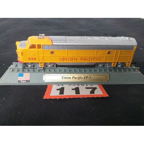 117 - Model train Union Pacific FP-7-USA