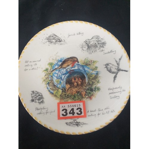 343 - Wedgwood robin plate